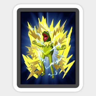 Super Saiyan Kermit Sticker